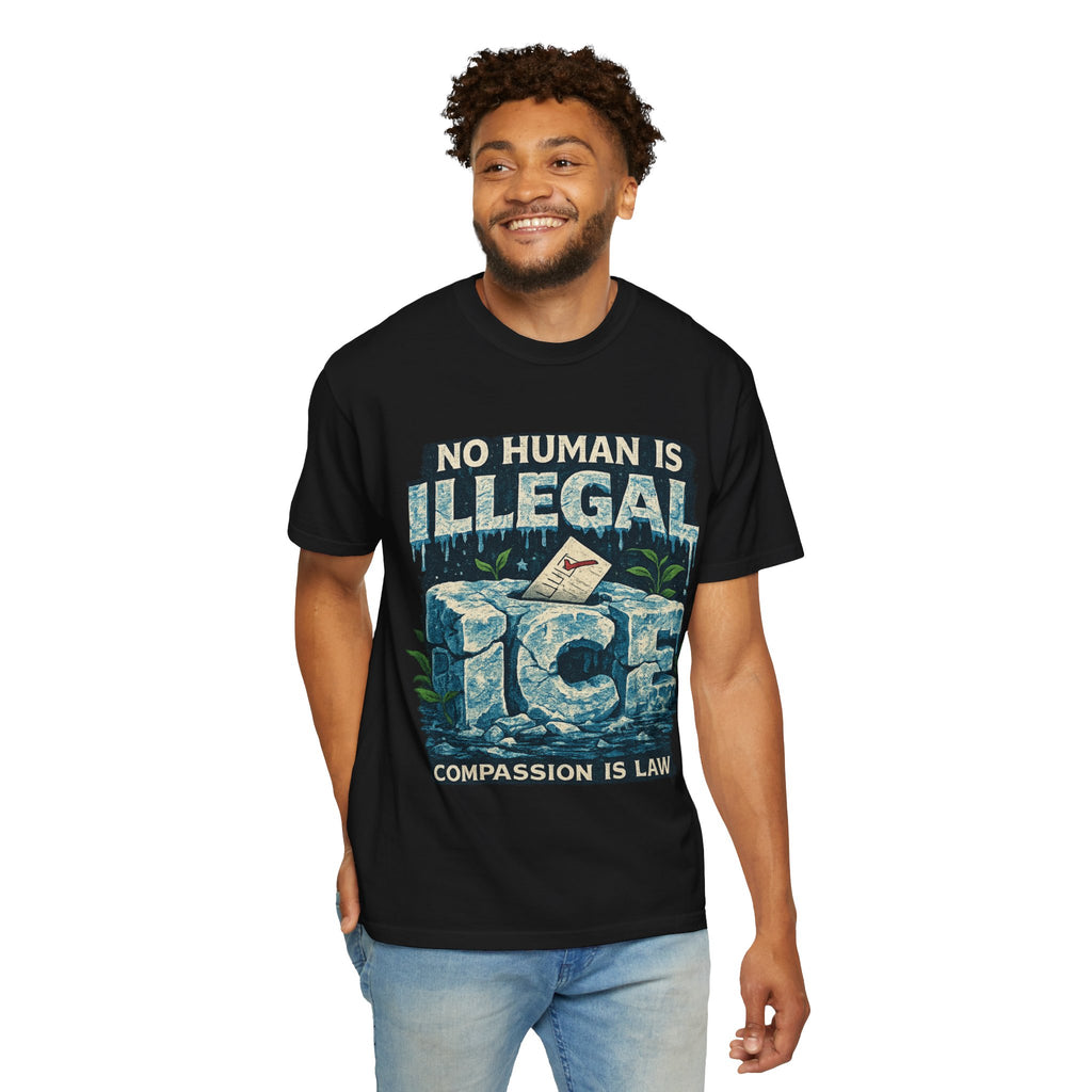 Illegal Is a Policy. Human Is a Fact Graphic T-shirt