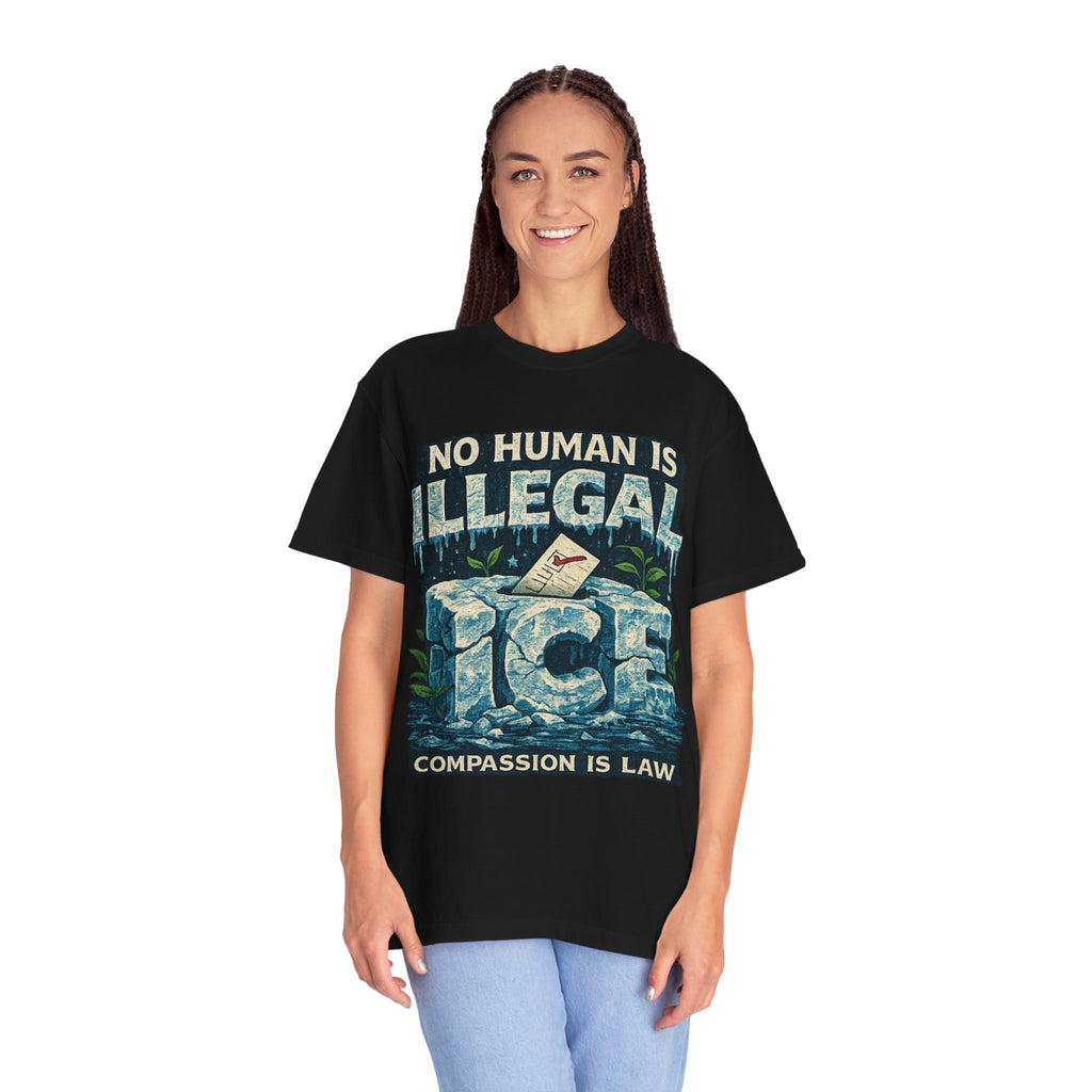Illegal Is a Policy. Human Is a Fact Graphic T-shirt