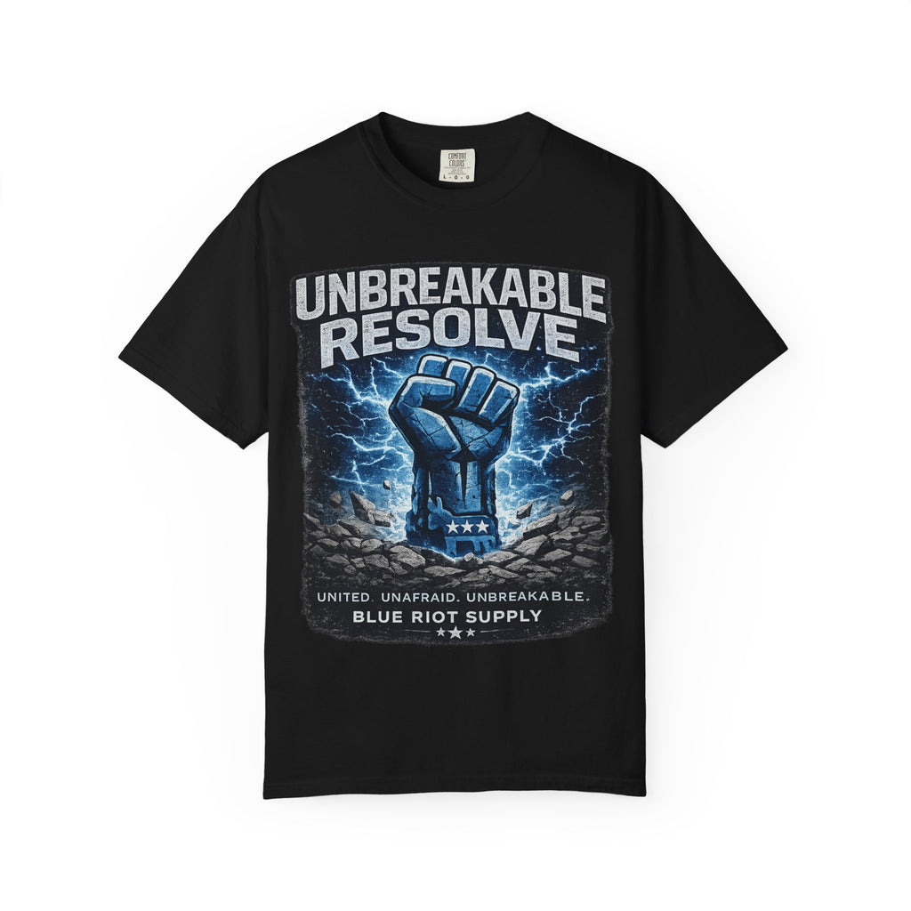 Unbreakable Resolve – Blue Riot Supply Power Tee