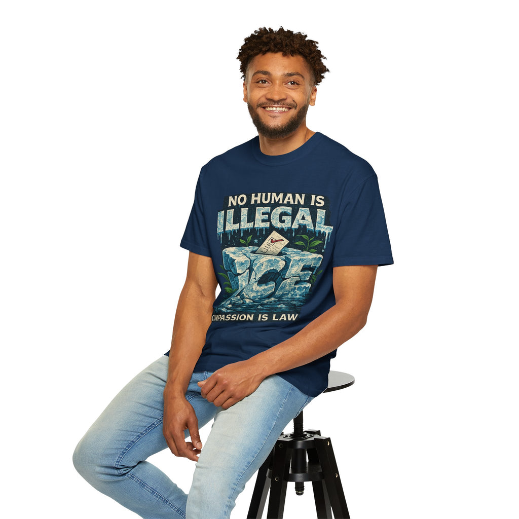 Illegal Is a Policy. Human Is a Fact Graphic T-shirt