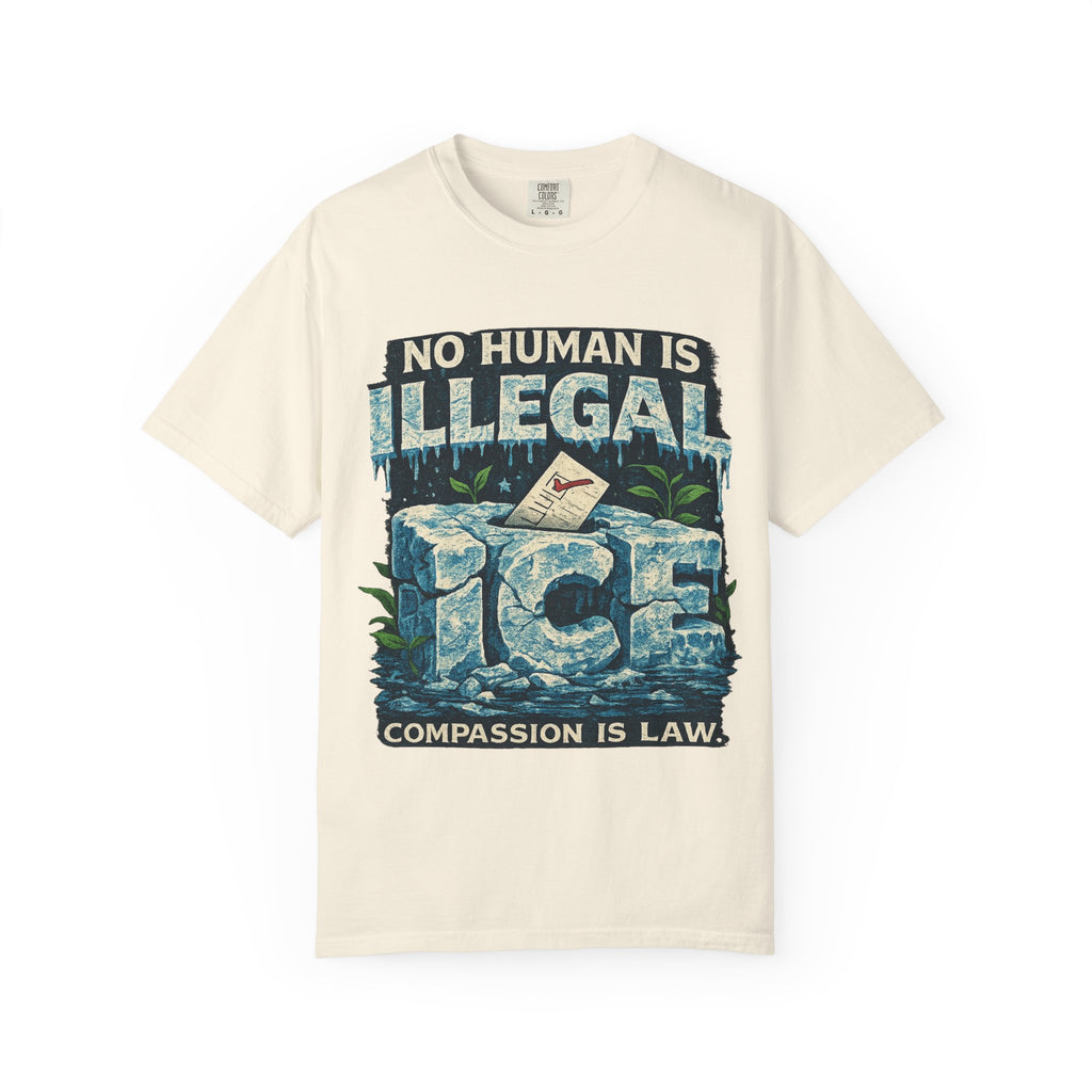 Illegal Is a Policy. Human Is a Fact Graphic T-shirt