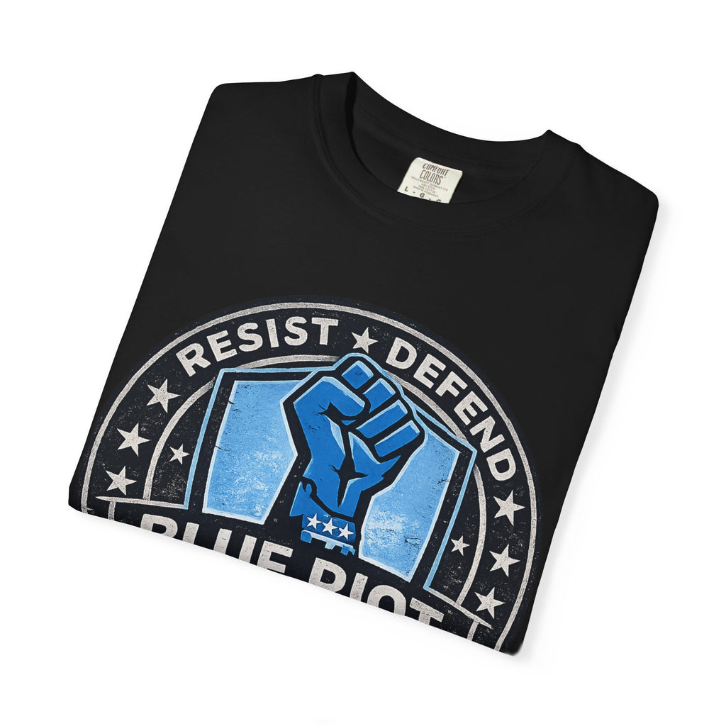Stand Strong – Blue Riot Supply Emblem Tee