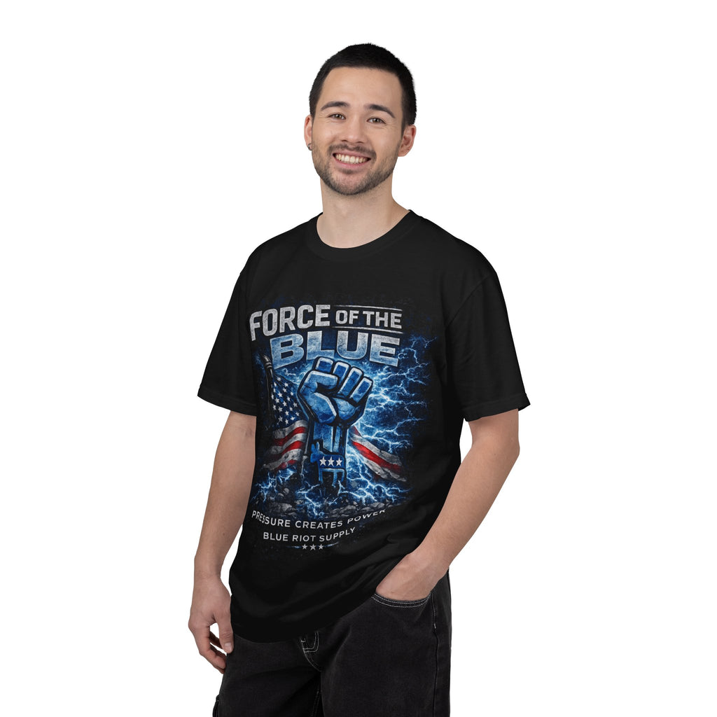 Force of the Blue T-Shirt – Pressure Creates Power | Patriotic Support Graphic Tee