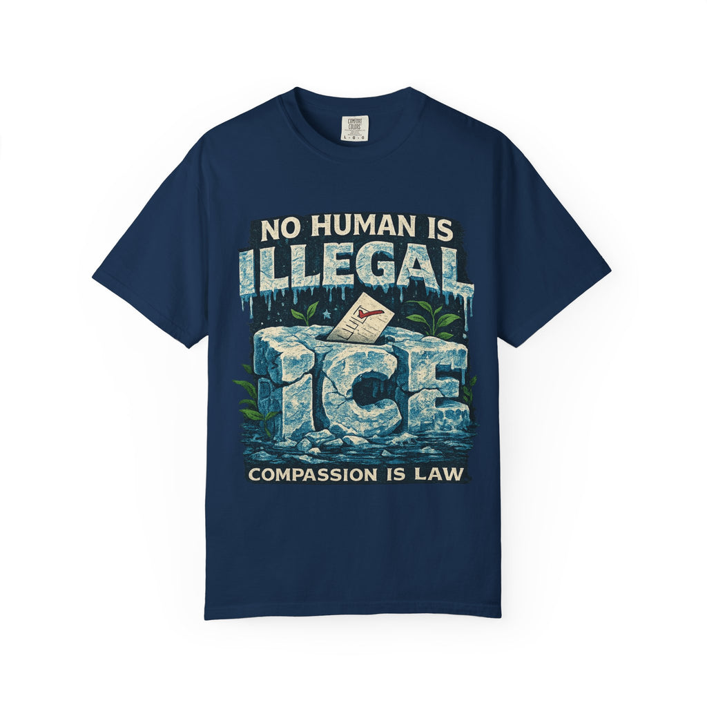 Illegal Is a Policy. Human Is a Fact Graphic T-shirt