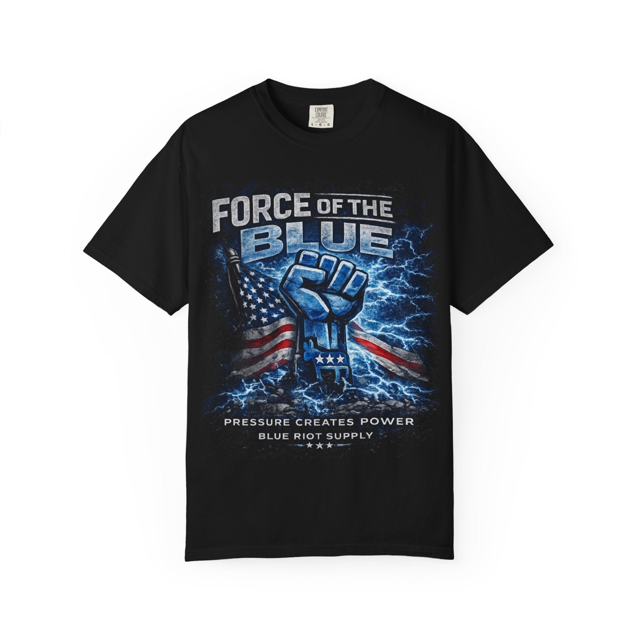 Force of the Blue T-Shirt – Pressure Creates Power | Patriotic Support Graphic Tee