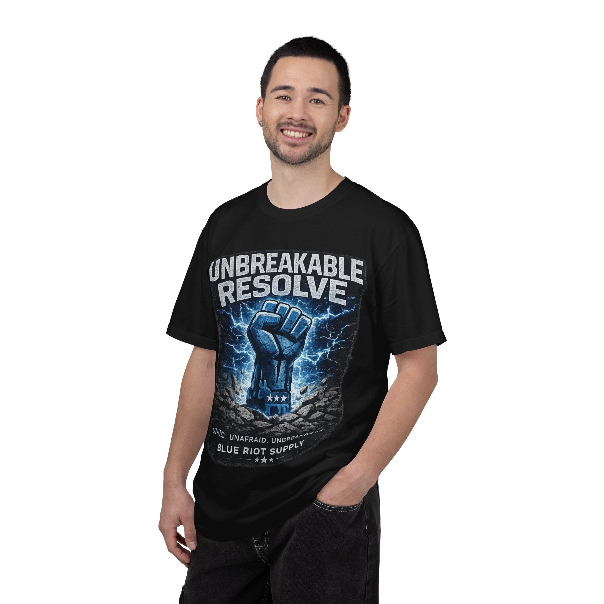 Unbreakable Resolve – Blue Riot Supply Power Tee